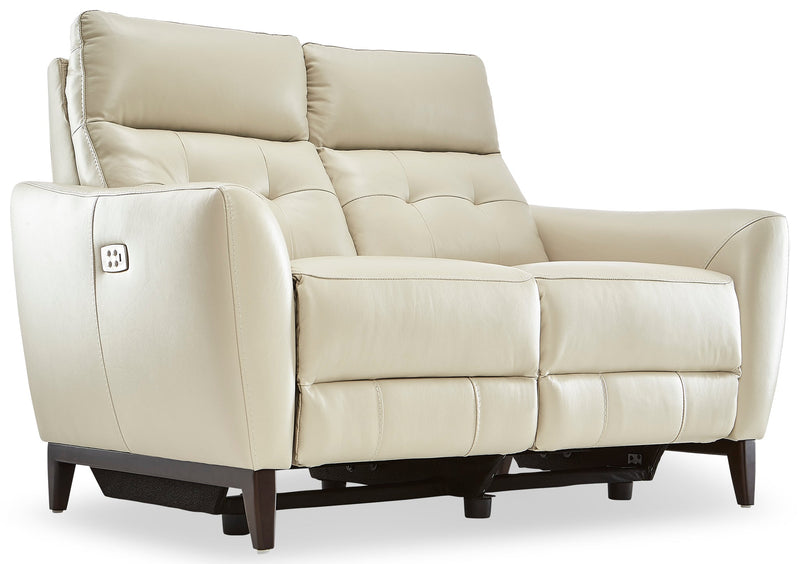Trico Dual Power Reclining Loveseat - Colby Stone
