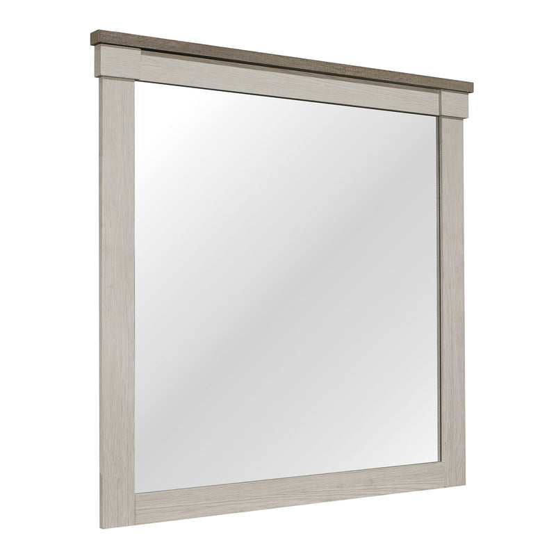 Geshem Mirror - Weathered Grey
