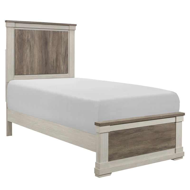 Geshem Twin Bed - Weathered Grey