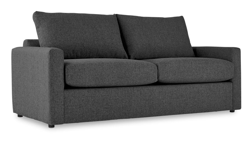 Hillier Queen Sofa Bed with Innerspring Mattress - Charcoal