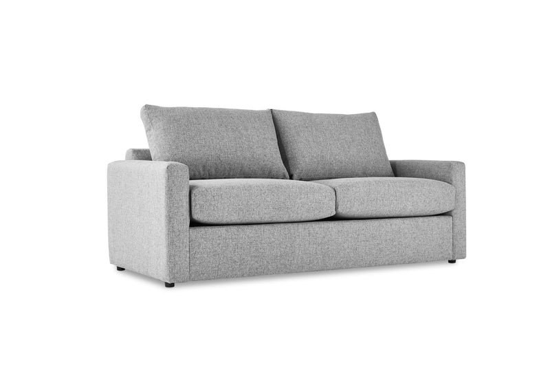 Hillier Queen Sofa Bed with Memory Foam Mattress - Grey