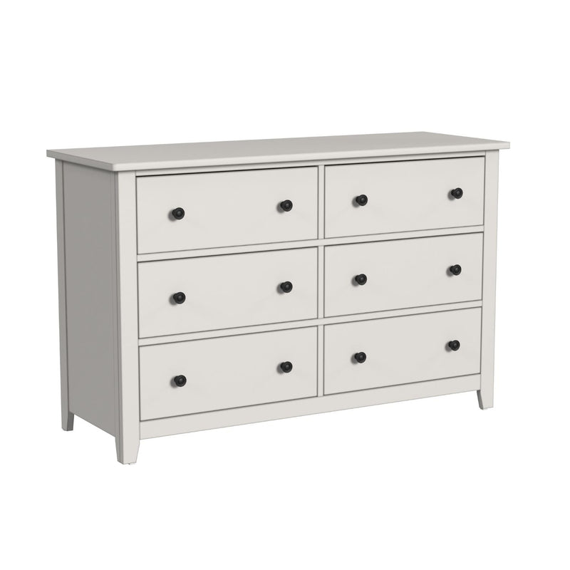 Highland 6 Drawer Dresser - Cream