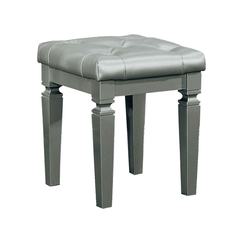 Mayall Vanity Stool - Silver