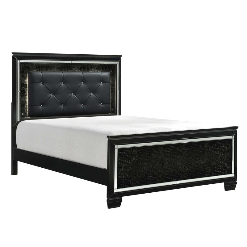 Mayall 5-Piece Queen Bedroom Set with LED Lighting - Black