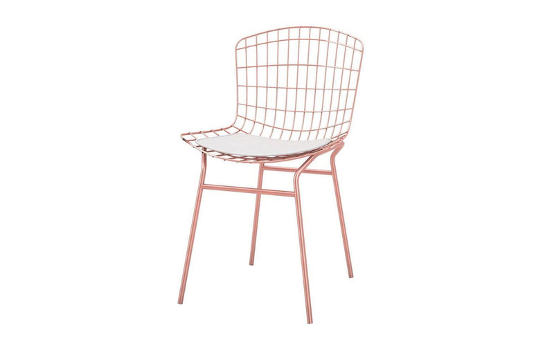 Venlo Chair - Rose Gold/White
