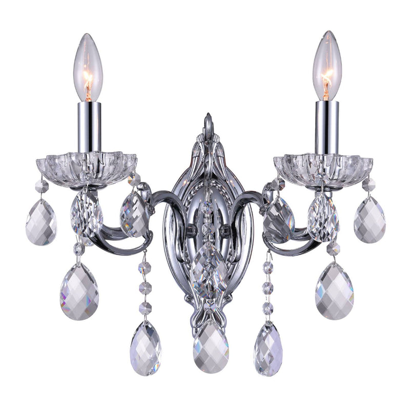 Flawless 2 Light Wall Sconce - Chrome