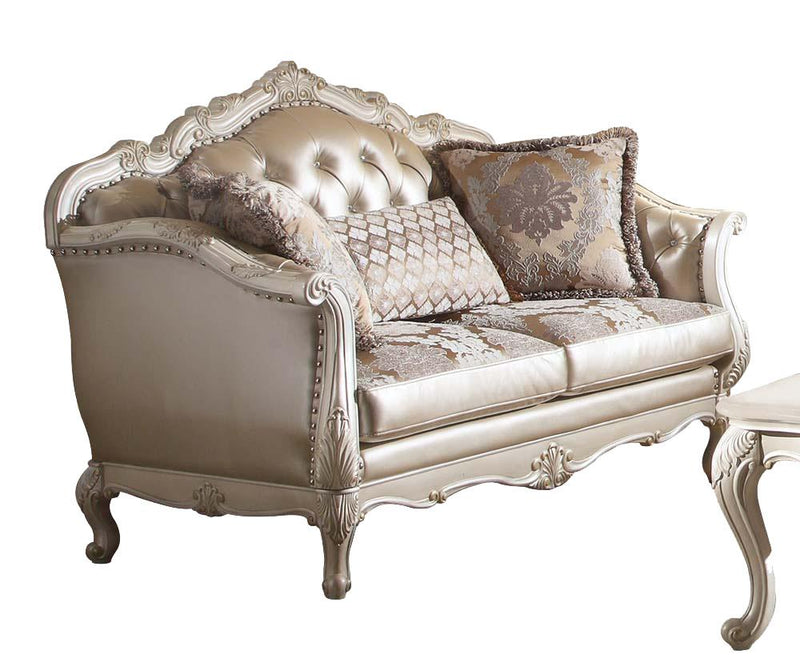 Dauphine Loveseat - Pearl White