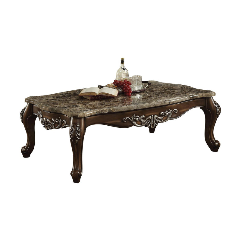 Earthen Coffee Table - Marble and Antique Oak