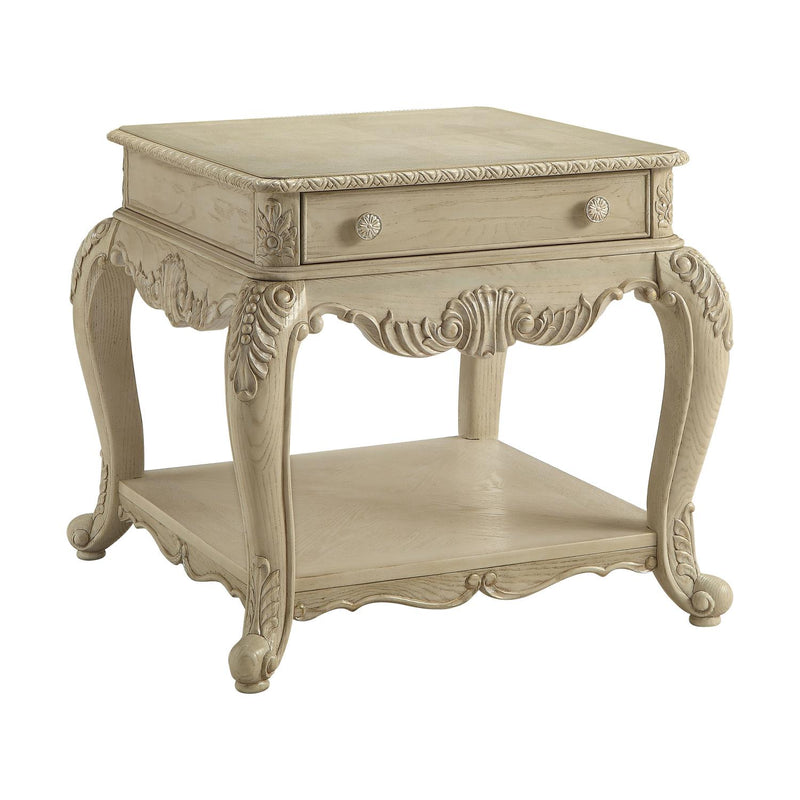 Vera End Table - Antique White