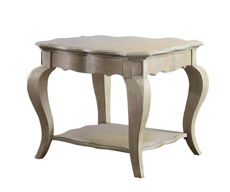 Plumage End Table - Antique Taupe