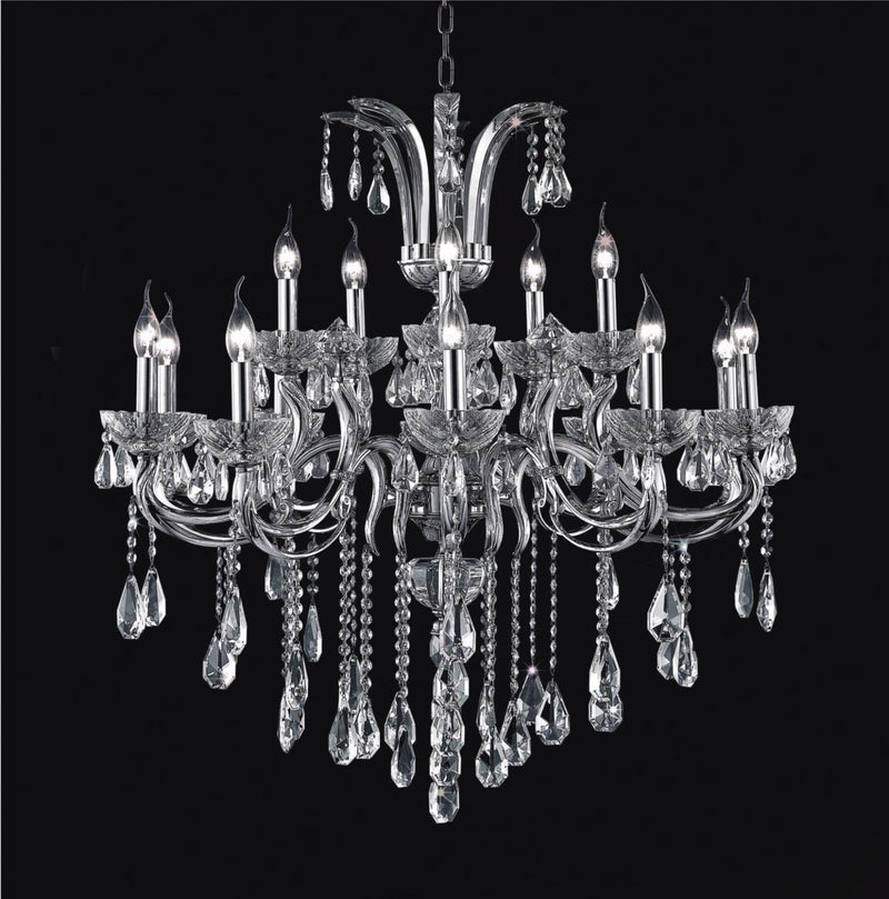 Glorious 15 Light Chandelier - Chrome