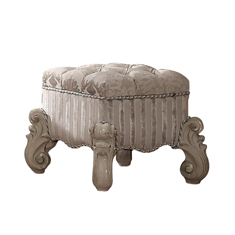 Escalera Vanity Stool - Bone White