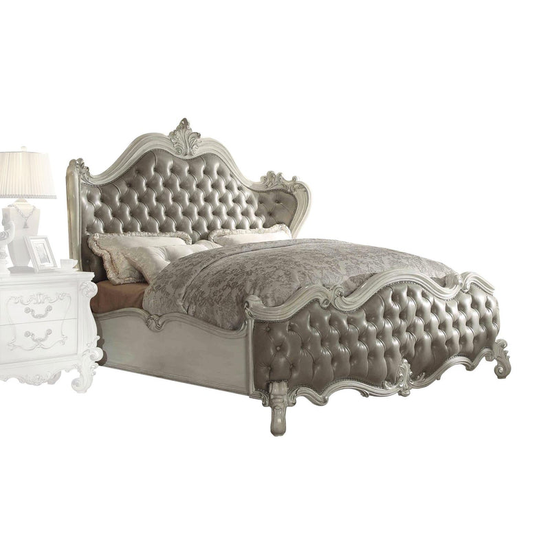 Escalera Queen Bed - Vintage Grey and Bone White