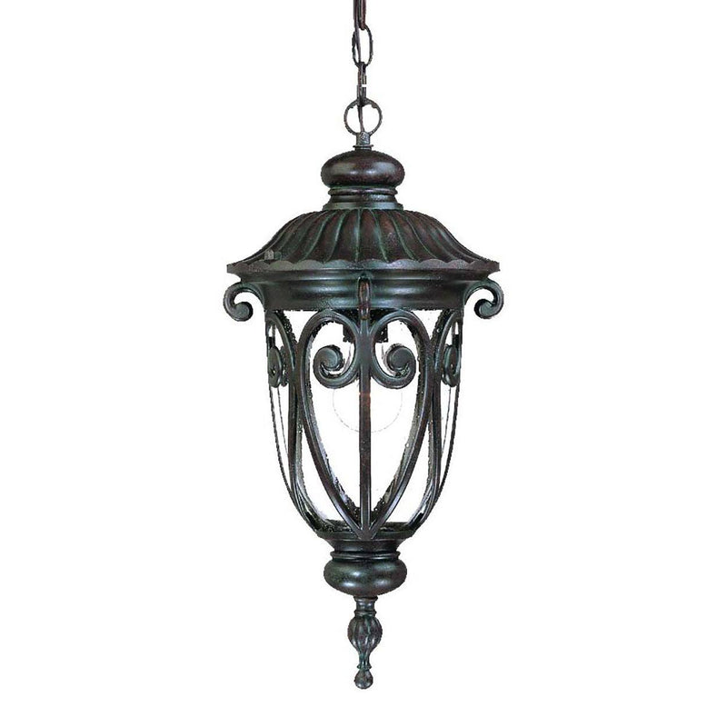 Rokin - I Outdoor Hanging Lantern - Marbleized Mahogany