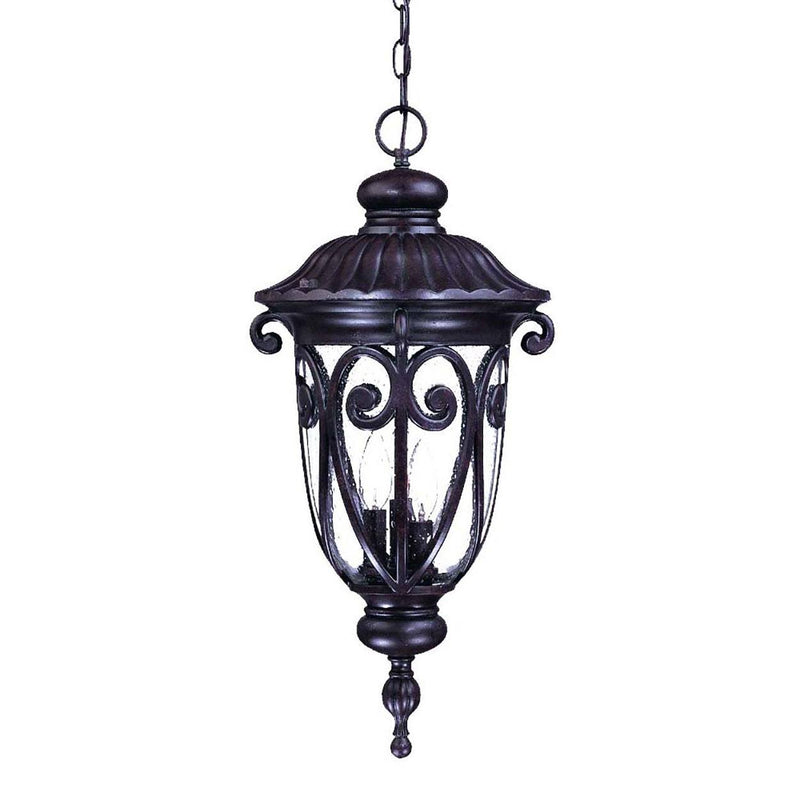Rokin - II Outdoor Hanging Lantern - Marbleized Mahogany