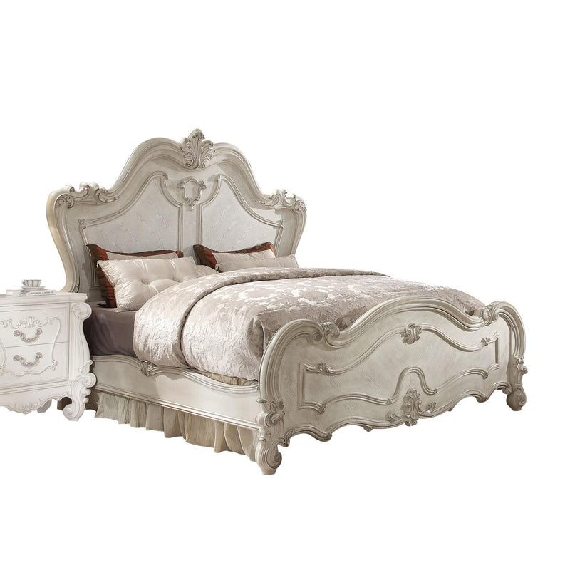 Escalera King Bed - Bone White