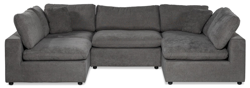 Millhaven 5-Piece Modular Sectional - Grey