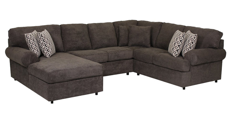 Macon 4-Piece Sectional with Left-Facing Chaise - Carbon