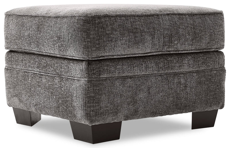 Roslin Ottoman - Charcoal