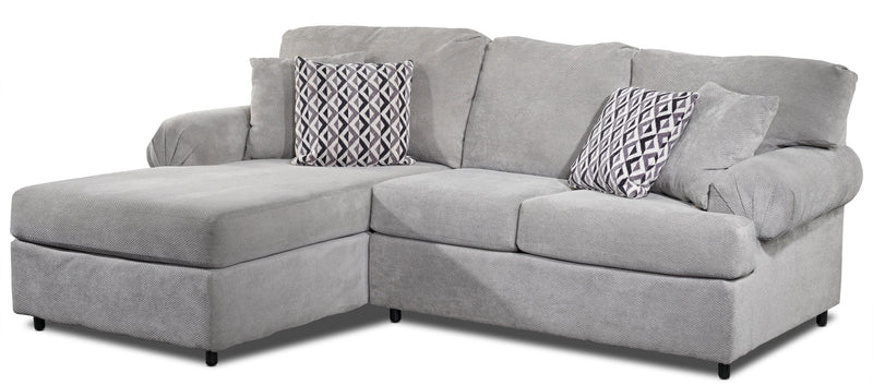 Macon 2-Piece Sectional with Left-Facing Chaise - Ash
