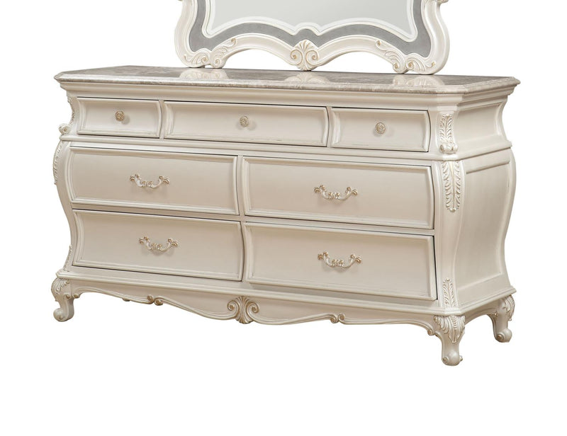 Dauphine Dresser - Pearl White