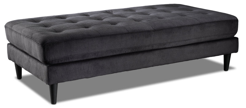 Seymour Ottoman - Charcoal