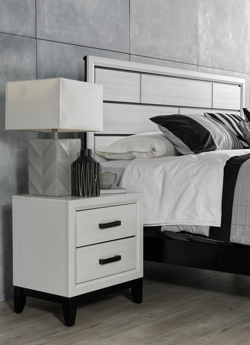 Alive Night Table - White, Black |Furniture.ca