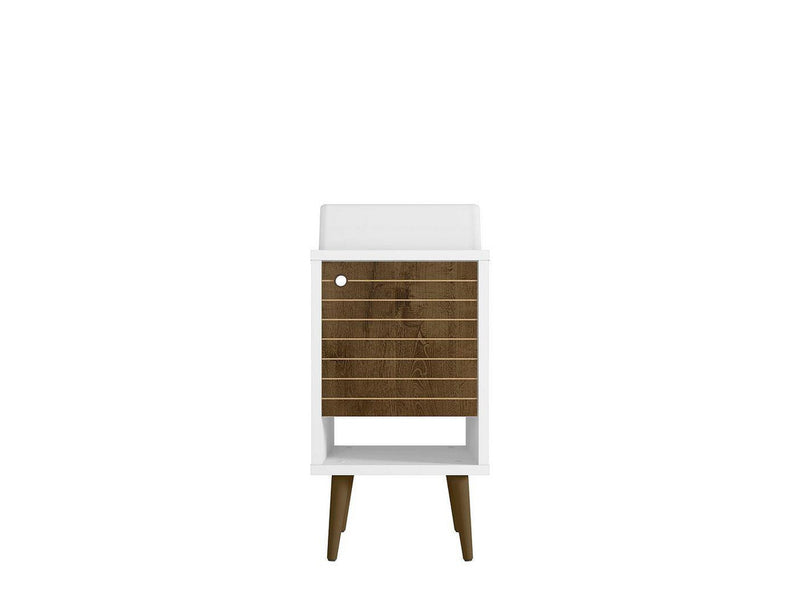 Lekedi 18" Bathroom Vanity Sink - White/Rustic Brown