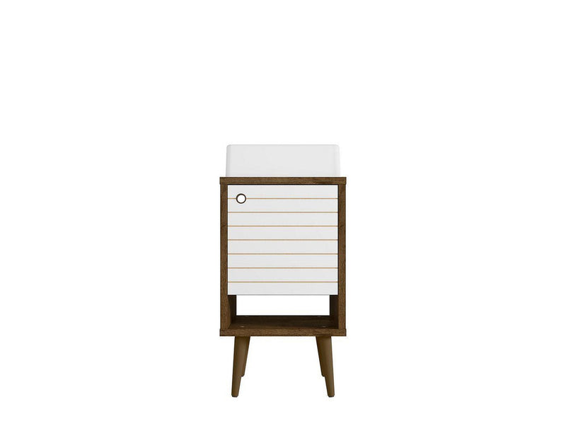 Lekedi 18" Bathroom Vanity Sink - Rustic Brown/White