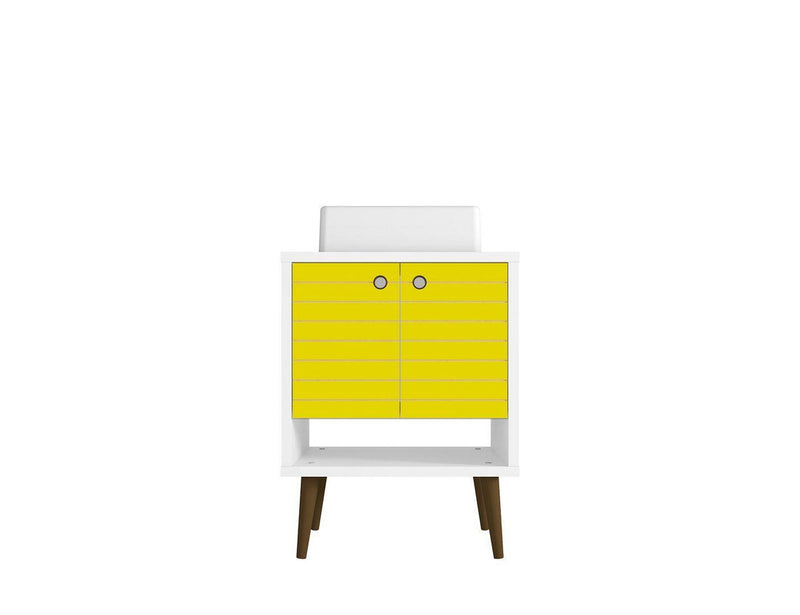 Lekedi 24" Bathroom Vanity Sink - White/Yellow