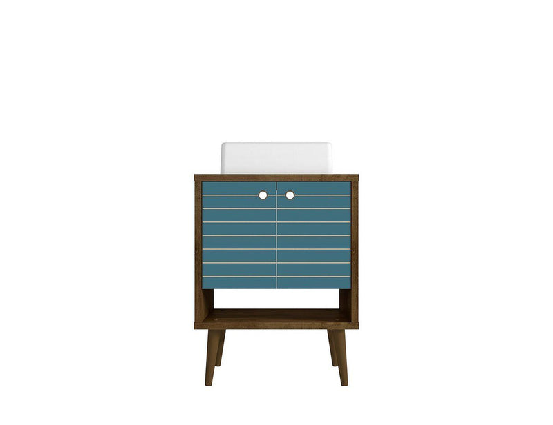 Rustic Brown,Aqua Blue