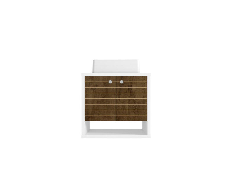 Lekedi 24" Floating Bathroom Vanity Sink - White/Rustic Brown