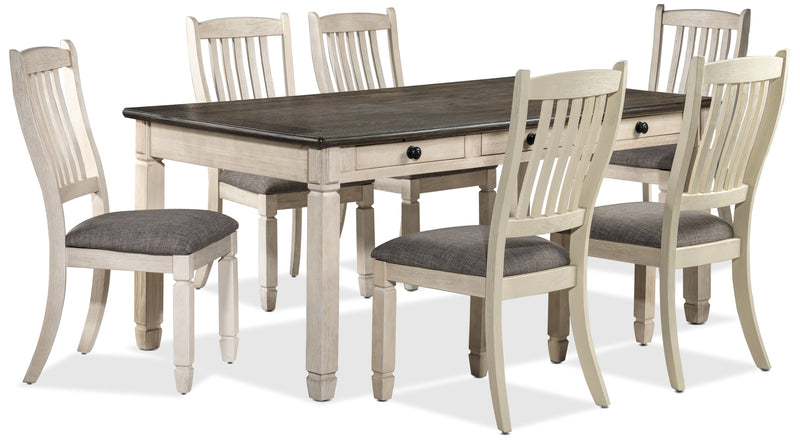 Calgie 7-Piece Dining Set - Antique White