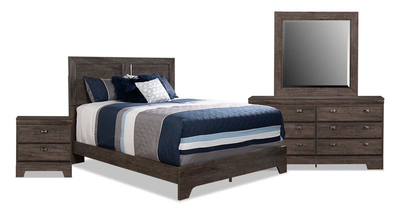 Appleton 6-Piece Queen Panel Bedroom Set - Grey