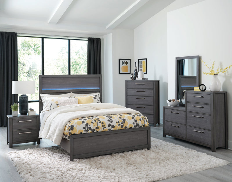 Tavis 6-Piece Full Bedroom Set - Weathered Grey