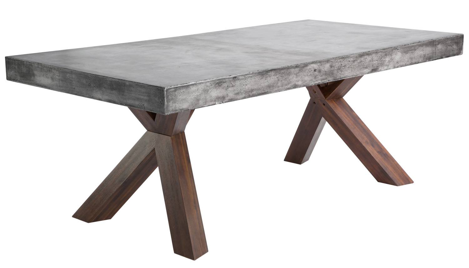 Cement top deals dining table