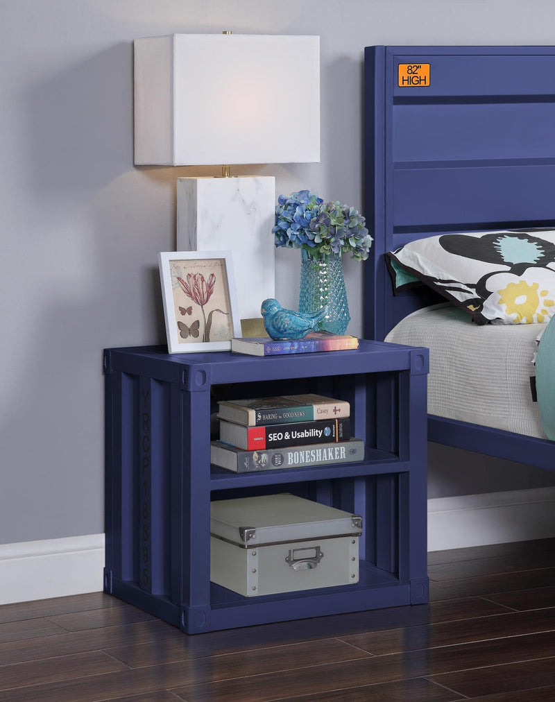 Konto Industrial Nightstand - Blue