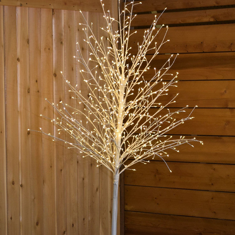 Holiday Glam 59" Micro Dot Light Tree - White/Warm White LED