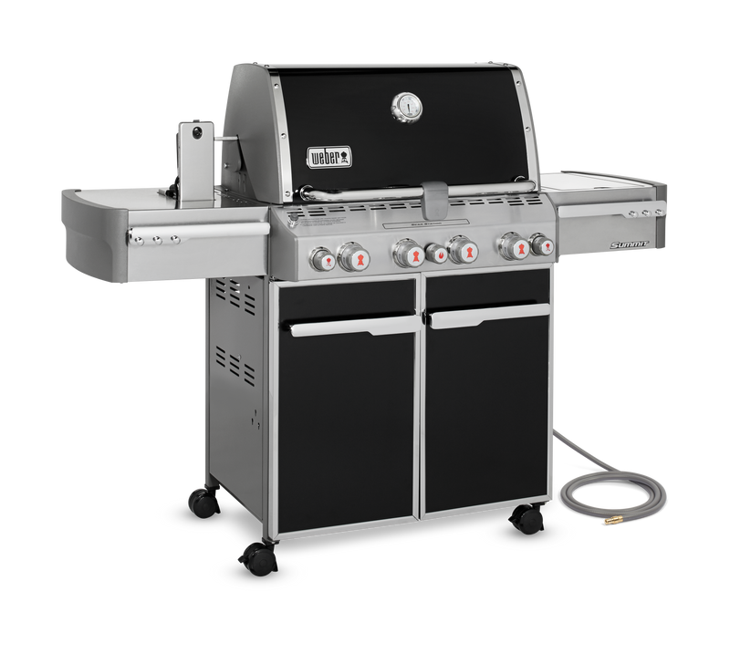 Weber Summit E-470 4-Burner 88,800 BTU Natural Gas BBQ in Black - 7271001