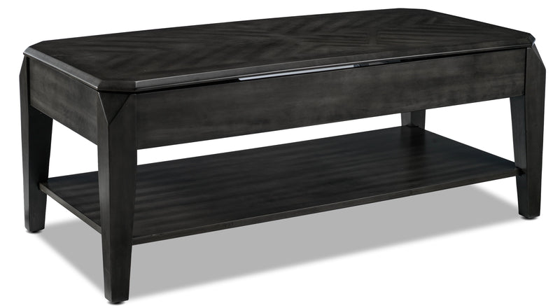 Levin Lift-Top Coffee Table - Dark Grey