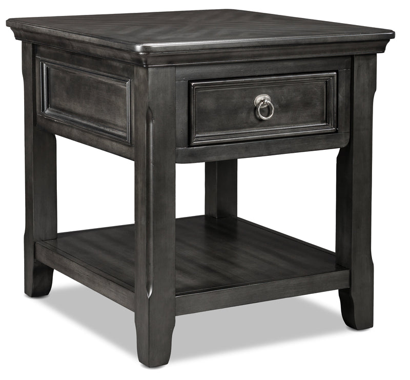 Isaias End Table - Grey