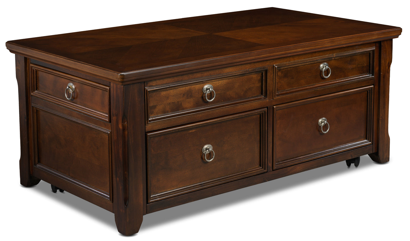 Isaias Lift-Top Coffee Table - Walnut |Furniture.ca