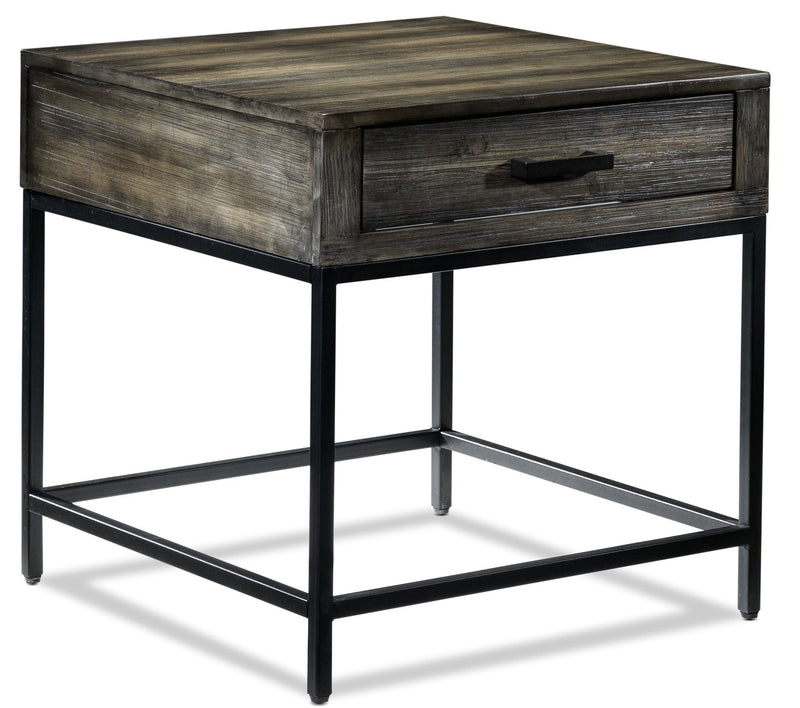 Slater End Table - Grey