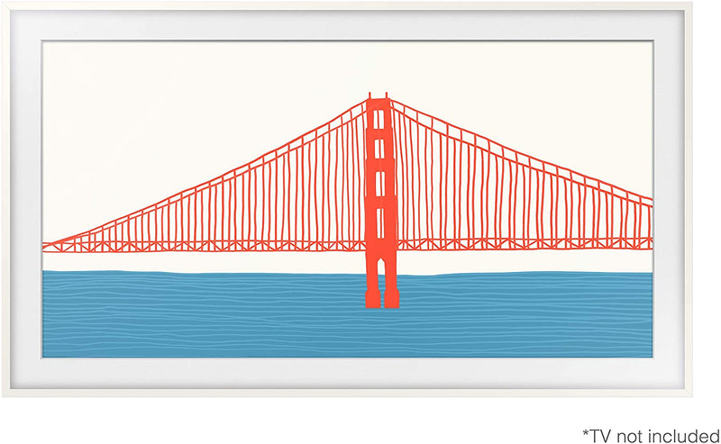Samsung Modern White 50" Customizable Frame for 2021 The Frame TV - VG-SCFA50WTBZA