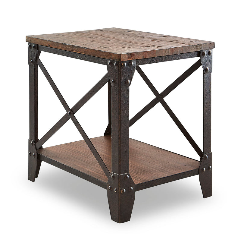 Antiquity End Table - Distressed Natural Pine