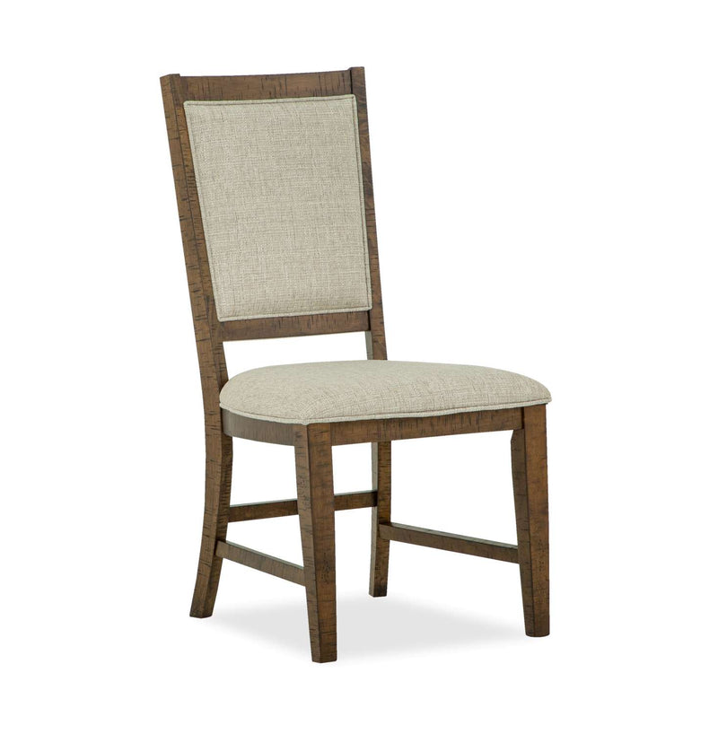 Wanita Dining Side Chair with Upholstered Seat and Back - Brown