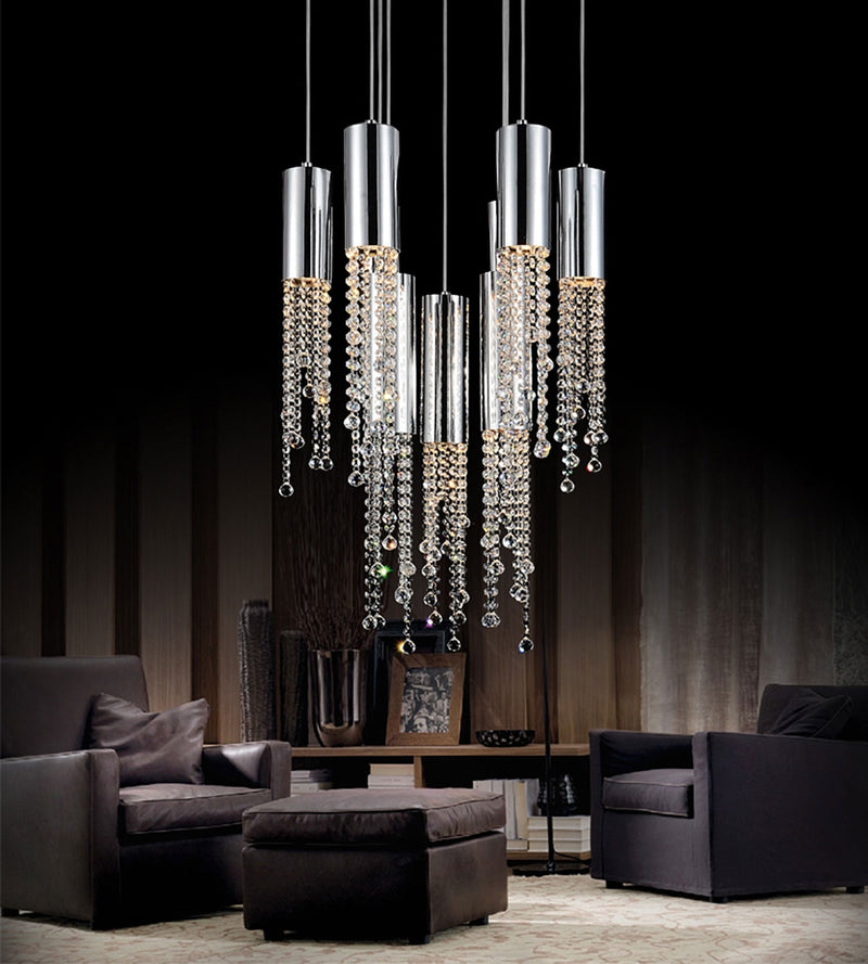 Extended Nine-Light Chandelier