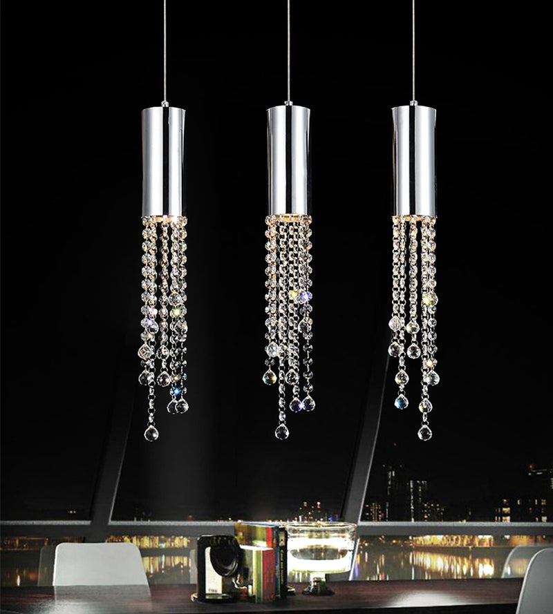 Extended Three-Light Chandelier