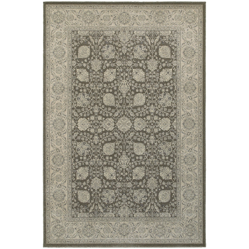 Virginia Traditional Brown Area Rug (7'10" x 10'10")