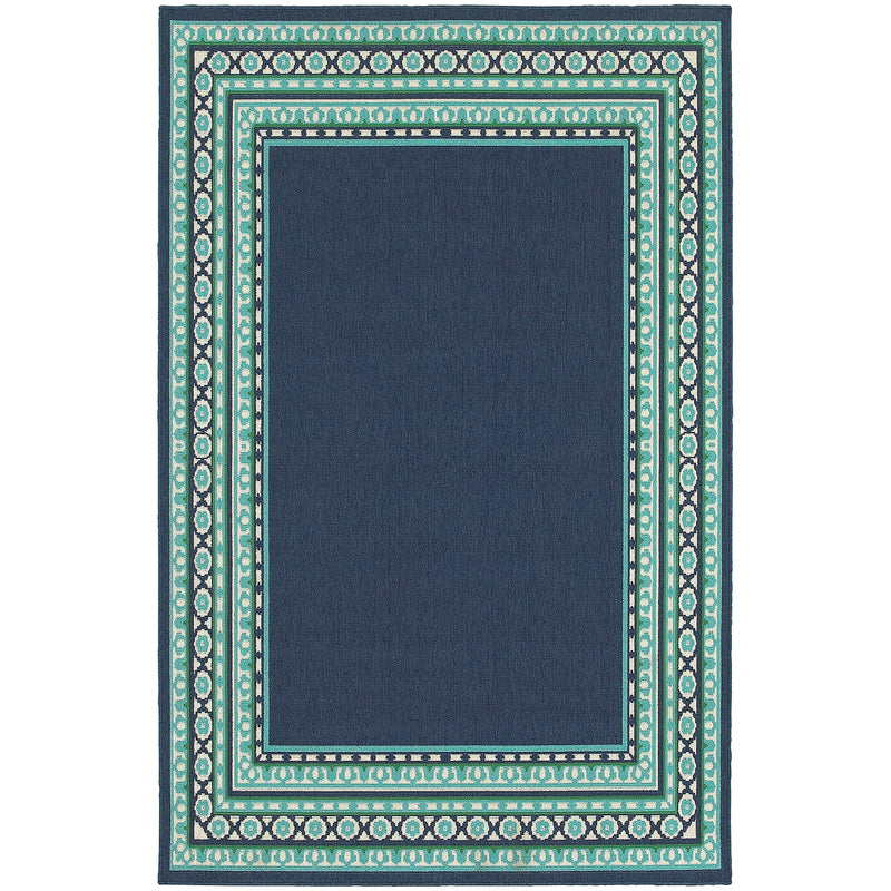 Sarasota 9650B Border Indoor/Outdoor Area Rug (7'10" x 10'10")